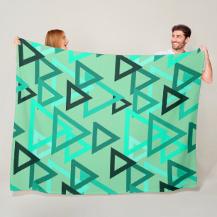 Verspreide driehoeken fleece deken