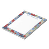 Verspreide Floral Deep Hues Blocnote (Gedraaid)