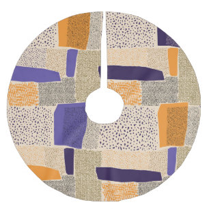 Verspreide geometrische lijnen: Abstracte kunst Kerstboom Rok