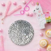 Verspreide glastextuur papieren bordje (Feest)