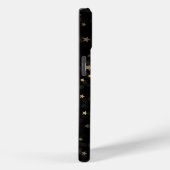 Verspreide gouden sterren op zwart Case-Mate iPhone case (Achterkant / Rechts)