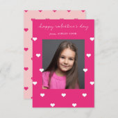 Verspreide harten Classroom Valentijn Kaart (Voorkant / Achterkant)