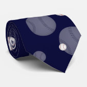 Verspreide honkbal | Sportcadeau Stropdas (Opgerold)