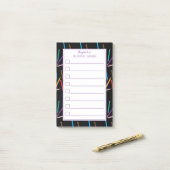 Verspreide kleurpotloden om post-it-notities te do post-it® notes (Op bureau)