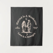 verspreide liefde wandkleed (Voorkant)