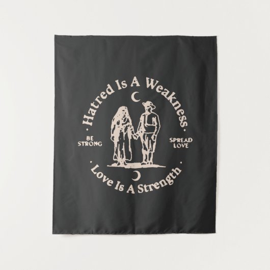 verspreide liefde wandkleed (Voorkant)