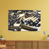 Verspreide messen en gedesintegreerde verbindingen canvas afdruk (Insitu (Woonkamer))