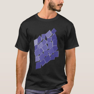 Verspreide paarse schoppen t-shirt