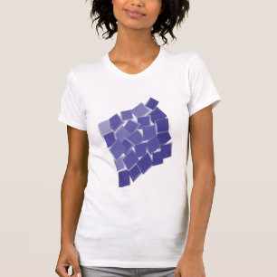 Verspreide paarse tinten t-shirt