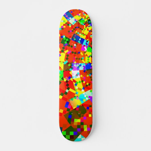 Verspreide pixels skateboard (Voorkant)