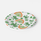 Verspreide regenbogen papieren bordje (Gekanteld)