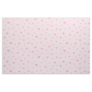 Verspreide Roze Harten op Lichtroze Stof