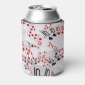 Verspreide tienen voor de pokerkaarten blikjeskoeler (Blikje Achterkant)