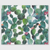 Verspreide woestijn Prickley Pear Cactus Cadeaupapier (Vlak)