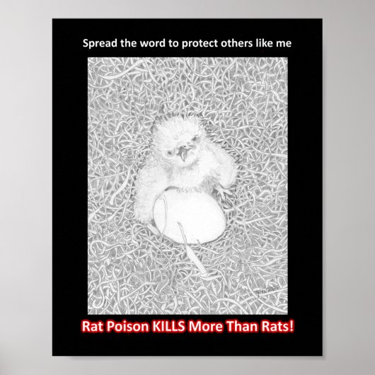 VERSPREIDEN DE WORD RAT POISON KILLS HELP WILDE LE POSTER (Voorkant)