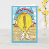 Verspreiden van verjaardagsjuichen kaart (Gele Bloem)