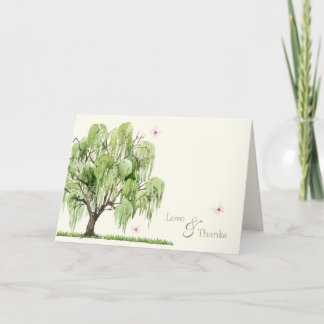 Verspreidend Willow Wedding Suite Dank je creditca Bedankkaart