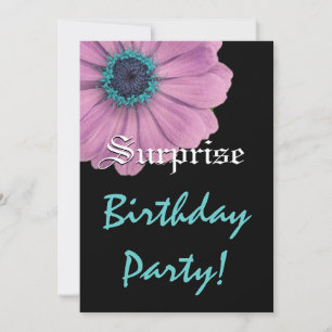 VERSPREIDING Birthday Roze Daisy Custom Name Kaart