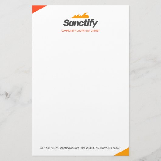 verspreiding van brand briefpapier (Voorkant)