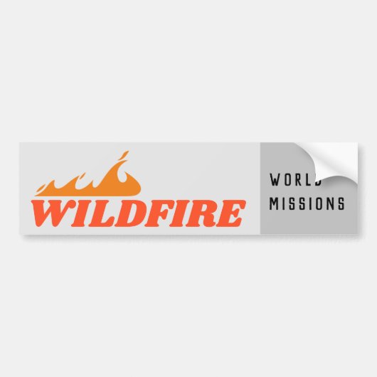 verspreiding van brand bumpersticker (Voorkant)