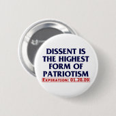 Verspreiding (verlopen op 01.20.09) ronde button 5,7 cm (Voorkant /achterkant)