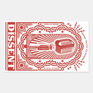 Verspreidingsticker Rechthoekige Sticker