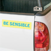 verstandig bumpersticker (Op Truck)