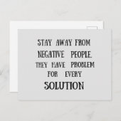 verstandig gezegde over het leven briefkaart (Voorkant / Achterkant)