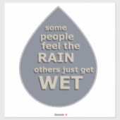 verstandig gezegde over het leven sticker (Vel)