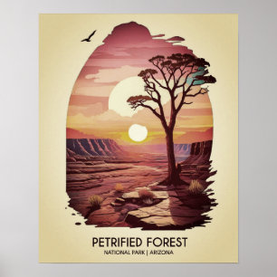 Versteend bos National Park Poster
