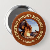 Versteend bos (NP2) Ronde Button 4,0 Cm (Voorkant /achterkant)