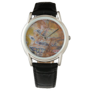 Versteend Hout Bruin Horloge