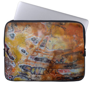 Versteend Hout Bruin Laptop Sleeve