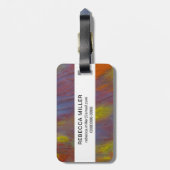 Versteend Hout Close-Up Bagagelabel (Achterkant verticaal)