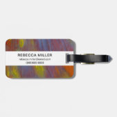 Versteend Hout Close-Up Bagagelabel (Achterkant horizontaal)