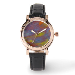 Versteend Hout Close-Up Horloge