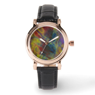 Versteend Hout Verticaal Horloge