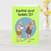 Versteend van de 55ste verjaardag kaart (Gele Bloem)