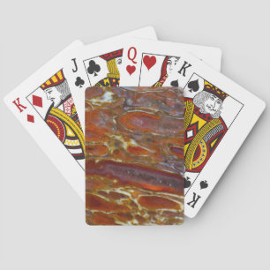 Versteende dinosaurusbot pokerkaarten