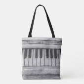 verstelbare Pianozak Tote Bag (Achterkant)