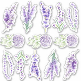 Verstelsticker voor lavendel en hydrangea sticker