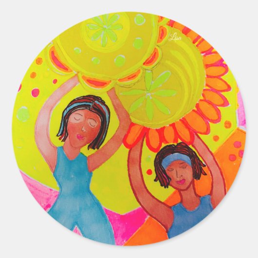 Versterken Ronde Sticker (Voorkant)