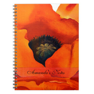 Versterking Georgia O'Keefe Red Poppy Flower 1927 Notitieboek