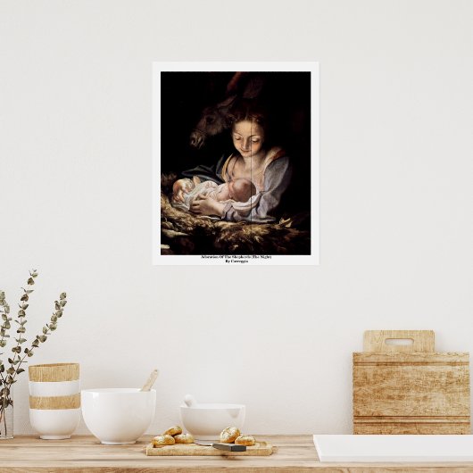 Versterking van de herders (de nacht) poster (Keuken)