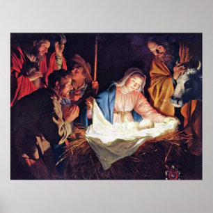 Versterking van de herders door Gerard van Honthor Poster