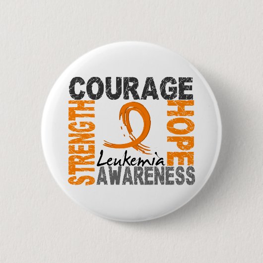 Versterking van de hoop leukemie ronde button 5,7 cm (Voorkant)