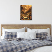 Versterking van de kerstdagen van de Shepherds Fin Canvas Afdruk (Insitu (Slaapkamer))