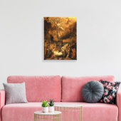 Versterking van de kerstdagen van de Shepherds Fin Canvas Afdruk (Insitu (Woonkamer))