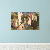 Versterking van de Magi van de predella Canvas Afdruk (Insitu (Houten vloer))