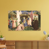 Versterking van de Magi van de predella Canvas Afdruk (Insitu (Woonkamer))